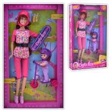 Кукла 8191&quot;Baby skateboarding&quot; с аксессуарами в коробке