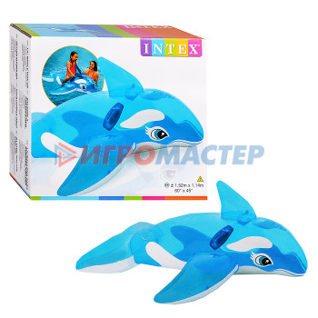 Надувные игрушки для плавания Игрушка для плавания «Кит», 152 х 114 см, от 3 лет, 58523NP INTEX