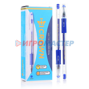Ручки гелевые Ручка гелевая &quot;Hi-Jell Grip&quot; синяя, 0,5мм,  