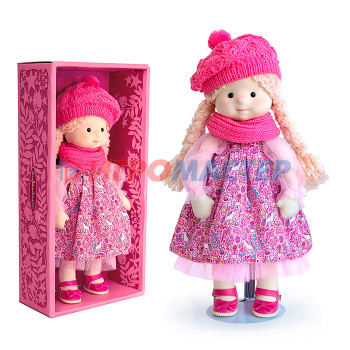 Куклы мягконабивные Кукла Аврора в шапочке и шарфе