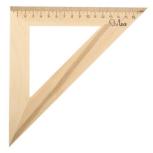 Треугольник деревянный 18 см &quot;Лео&quot; 45 градусов