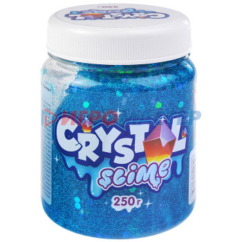 Лизуны, тянучки, ежики Игрушка Crystal slime, голубой, 250г