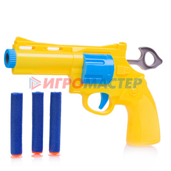 Оружие с мягкими пульками, шариками, присосками, дисками Пистолет YY502 с мягкими полимерными пулями. в пакете