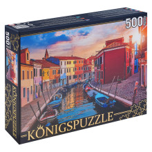 Пазлы 500 Konigspuzzle &quot;Венеция. Остров Бурано&quot;
