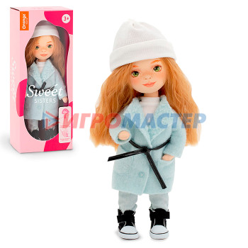 Куклы мягконабивные Кукла Sunny в пальто мятного цвета 32, Серия: Европейская зима 