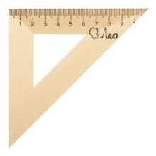 Треугольник деревянный 11 см &quot;Лео&quot; 45 градусов