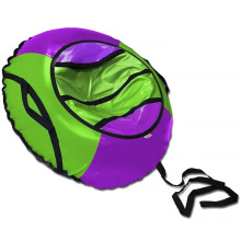 Санки-ватрушка, серия &quot;Спорт&quot;, 120см, фиолетово-зеленый (в пакете)