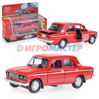 Коллекционные модели Машина металл ВАЗ-2106 Жигули, 12см, (открыв. двери, красный) инерц., в коробке
