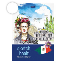SketchBook 80л А5ф &quot;Premium&quot; &quot;Вокруг света- Мексика&quot;