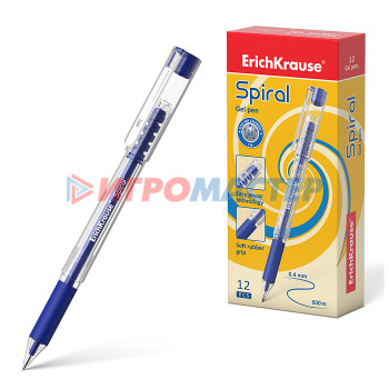 Ручки гелевые Ручка гелевая Spiral, цвет  чернил синий (в коробке по 12 шт.)