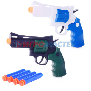 Оружие с мягкими пульками, шариками, присосками, дисками Пистолет 723 с полимерными пулями, в пакете
