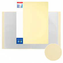 Папка файловая пластиковая с карманом на корешке Matt Pastel, c 20 карманами, A4, ассорти