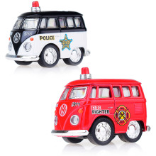 Модель Little Van (Police/ Firefighter) мет., инерц., в пакете 