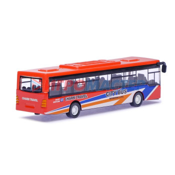 Автобус металлический «Междугородний», инерционный, масштаб 1:43, МИКС