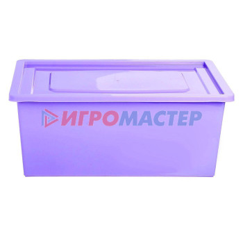 Ящик для игрушек, с крышкой, объём 30 л, цвет фиолетовый