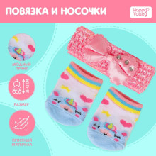 Аксессуары для пупса «Единорожка» носочки+повязка