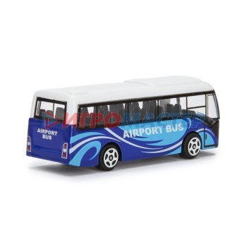 Автобус металлический «Междугородний», масштаб 1:64, цвет синий