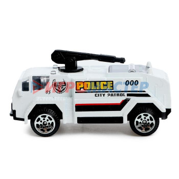 АВТОГРАД Машина металлическая "Полиция", масштаб 1:64, МИКС, SL-05311