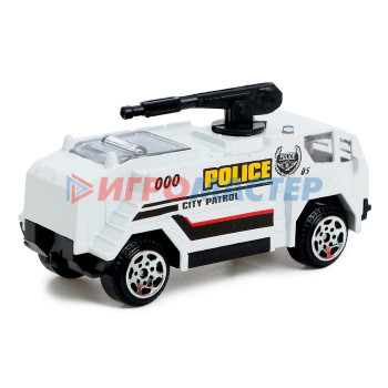 АВТОГРАД Машина металлическая "Полиция", масштаб 1:64, МИКС, SL-05311