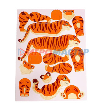 UNICON 3D конструктор "Веселые зверята, тигры"