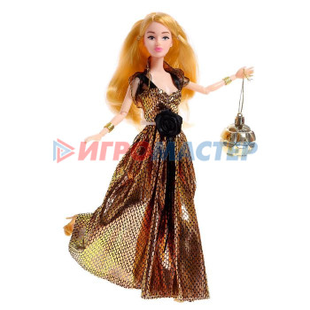 HAPPY VALLEY Кукла "Снежная принцесса" с аксессуаром, чёрно-золотое платье
