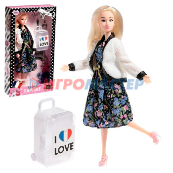 HAPPY VALLEY Кукла с чемоданом "Кэтти в Париже", серия Вокруг света SL-05303