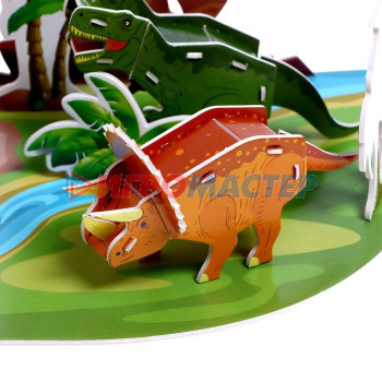 UNICON 3D конструктор "Мир динозавров", 25 деталей