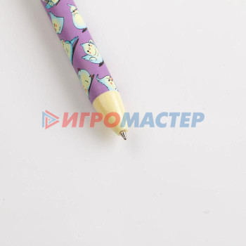 Автоматическая пластиковая шариковая ручка софт тач «Закон притяжения к подушке», 0,7 мм цена за 1 шт