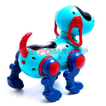 WOOW TOYS Собака "IQ DOG", ходит, поет, работает от батареек, цвет голубой