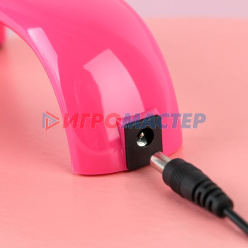 LED-лампа для сушки ногтей, 9 Вт, USB, цвет розовый