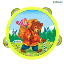 ZABIAKA Музыкальная игрушка бубен "Машенька и медведь!" SL-05396