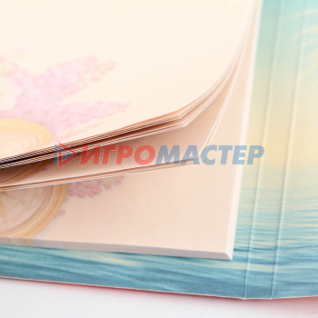 Блок бумаги для записей с липким слоем «Выпускнику» в открытке с лентой, 30 листов.