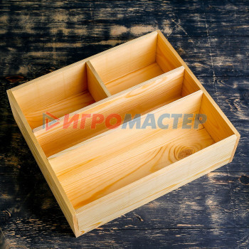Ящик деревянный 34.5×30×10 см подарочный комодик
