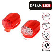 Комплект велосипедных фонарей Dream Bike, JY-267-D, 2 диода, 3 режима