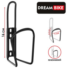 Флягодержатель Dream Bike, алюминий, цвет чёрный (без крепёжных болтов)