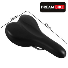 Седло Dream Bike спорт-комфорт, цвет чёрный