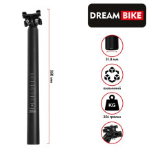 Штырь подседельный Dream Bike, алюминиевый, 31,6мм, 350 мм, цвет чёрный