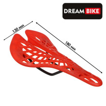 Седло Dream Bike спорт, пластик, цвет красный