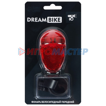 Фонарь велосипедный задний Dream Bike, JY-399T-1, 1 диод, 1 режим