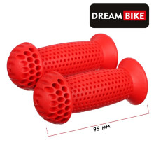 Грипсы 95 мм, Dream Bike,  посадочный диаметр 22,2 мм, цвет красный