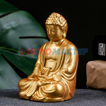 Подставка для благовоний "Будда" золото, 12см