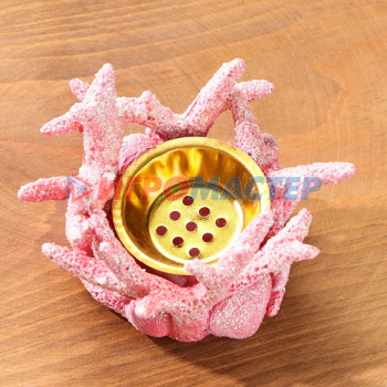 Подставка для благовоний "Коралл", розовый, 6,3х10 см