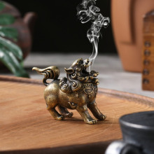 Курильница для благовоний конусов "Лев", 5,5 х 5 см, бронзовый
