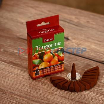 Благовония "Tulasi" 15 аромаконусов Tangerine