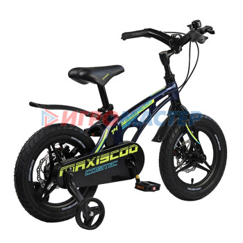 Велосипед 14" Maxiscoo Cosmic делюкс плюс, цвет синий перламутр