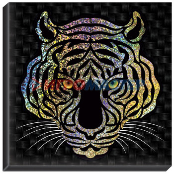 Набор для изготовления картины "Сильвер-арт. Тигр" (декорирование) АС 40-381