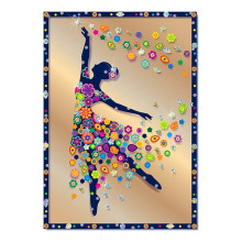 Набор для изготовления картины "Балерина" (антистресс) АС 43-230