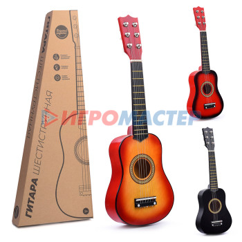Струнные инструменты Гитара UT0065 деревянная, 6 струн &quot;Играй, Музыкант&quot;