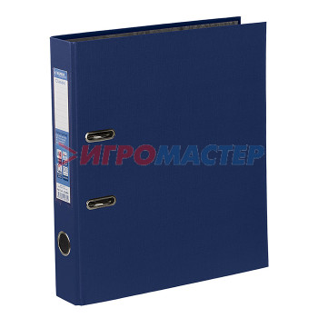 Папки-регистраторы с арочным механизмом Регистратор PVC 50 мм A4 арочный механизм, синий 