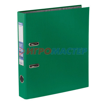 Папки-регистраторы с арочным механизмом Регистратор PVC 50 мм A4 арочный механизм, зеленый